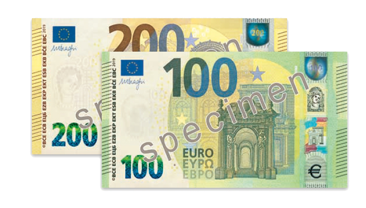 euro 100 200 2